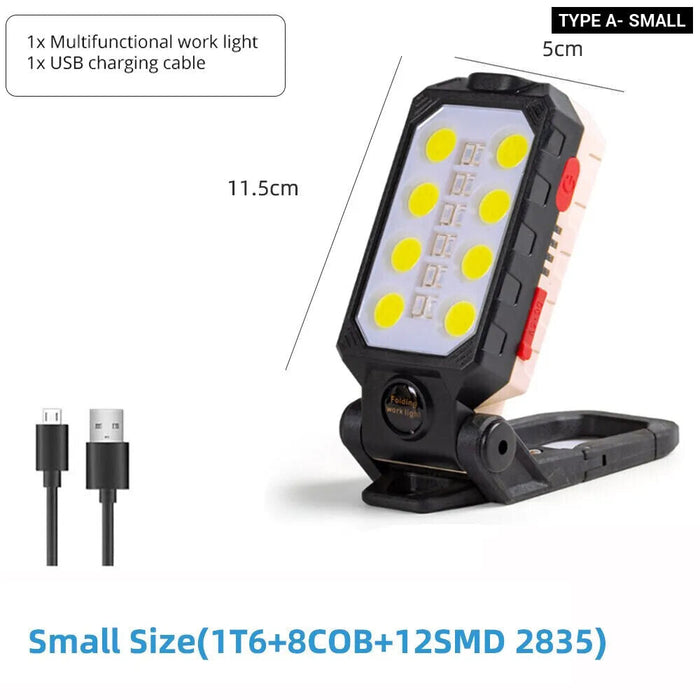 Rechargeable Led Work Light With Magnet Power Display