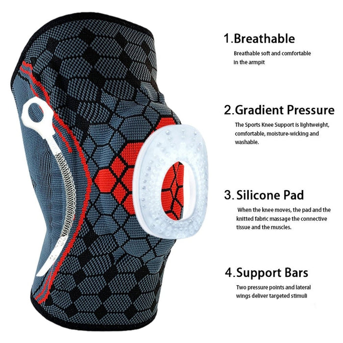 Sports Knee Compression Sleeves Braces for Gym Workout Running Cycling Basketball