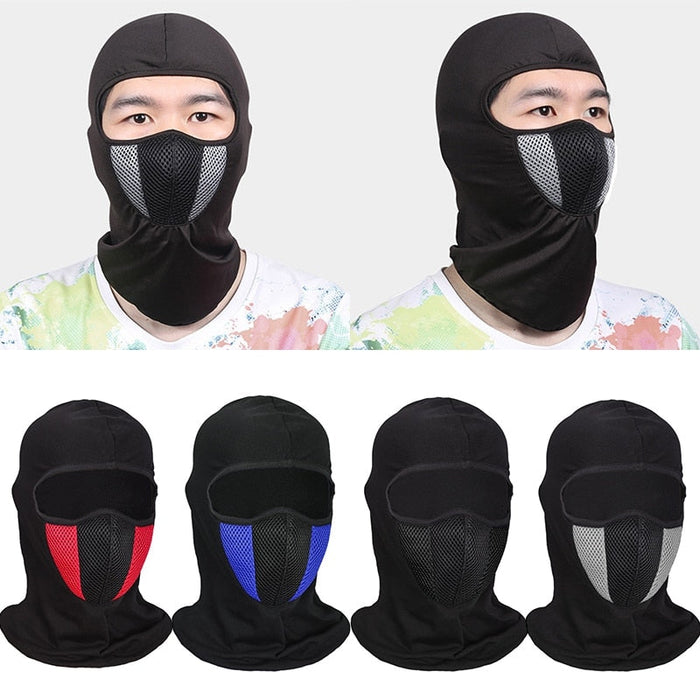 Breathable Balaclava Motorcycle Full Face Mask Motorbike Mask Motocross Helmet Hood Moto Riding Neck Face Hood Moto Accessories