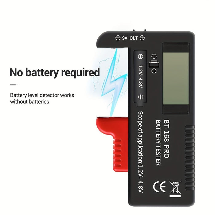 AA AAA Battery Capacity Indicator 18650 Lithium Battery Level Tester Voltage Meter Volt Monitor Detector Storage Box Holder Case