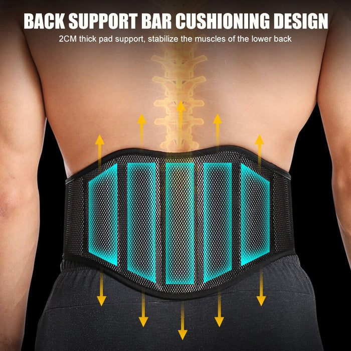 Weight Lifting Lumbar Protection Back Brace Belt For Pain Relief