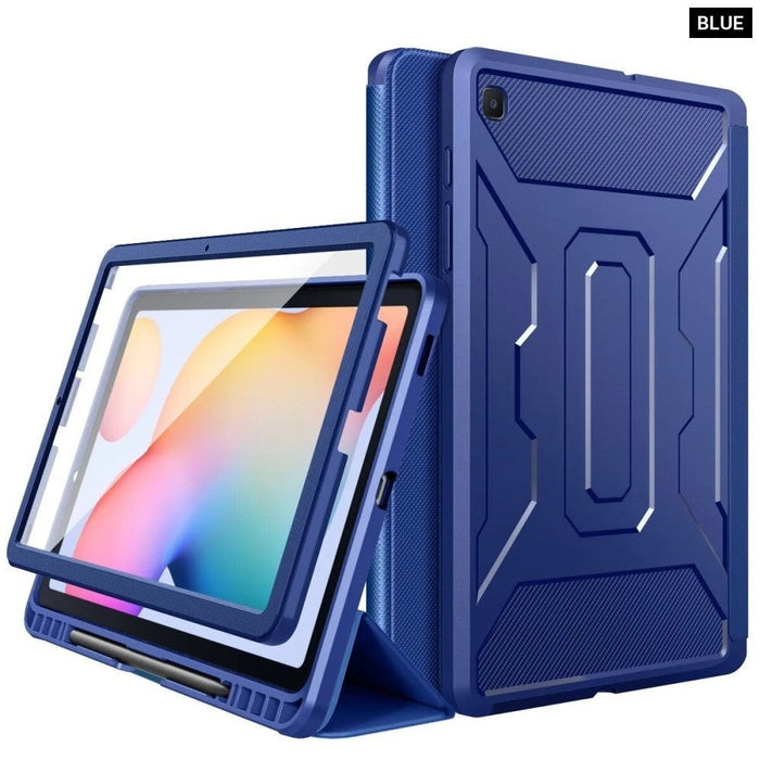 Case For Samsung Galaxy Tab S6 Lite 10.4 2022 (SM-P613/P619) [Built-in Screen Protector]Full-Body Trifold Stand Cover Case