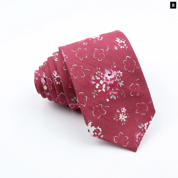 Cartoon Fruit Floral Animal Neck Ties Mens Casual Cotton Tie For Weddings And Parties