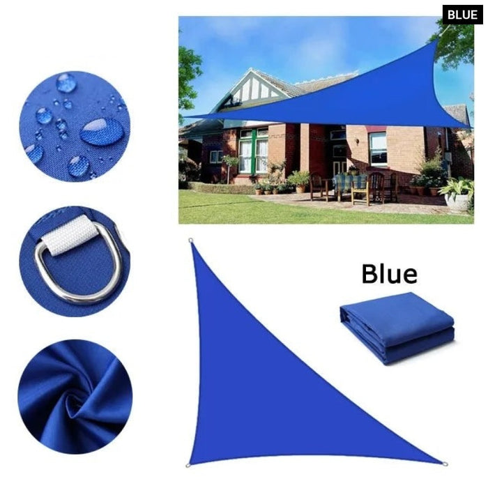 Waterproof Sun Shelter Triangle Sunshade Protection Outdoor Cover Garden Patio Pool Shade Sail Awning 420D