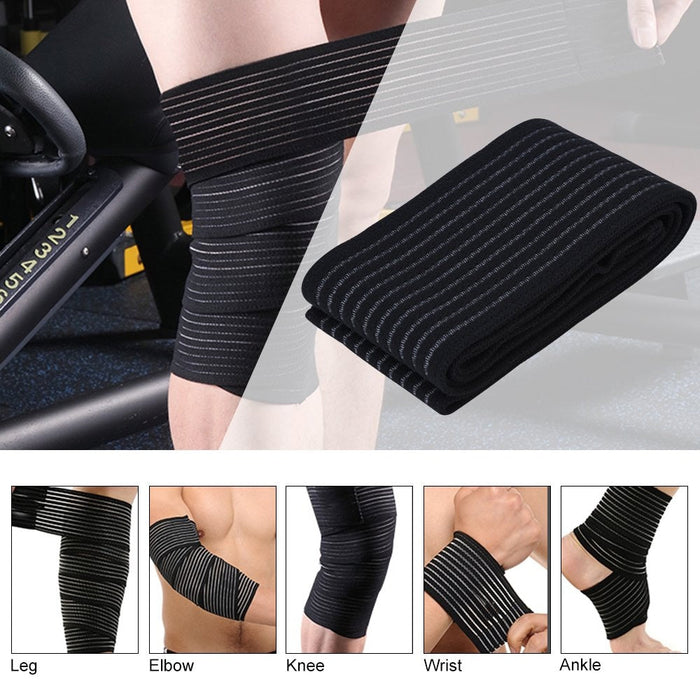 1PC Adjustable Elastic Knee Compression Sports Bandage For Running Cycling Basketball