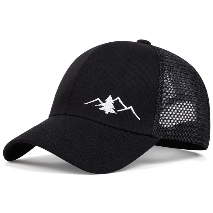 Mountain Embroidered Snapback Cap / Hat For Casual Sports