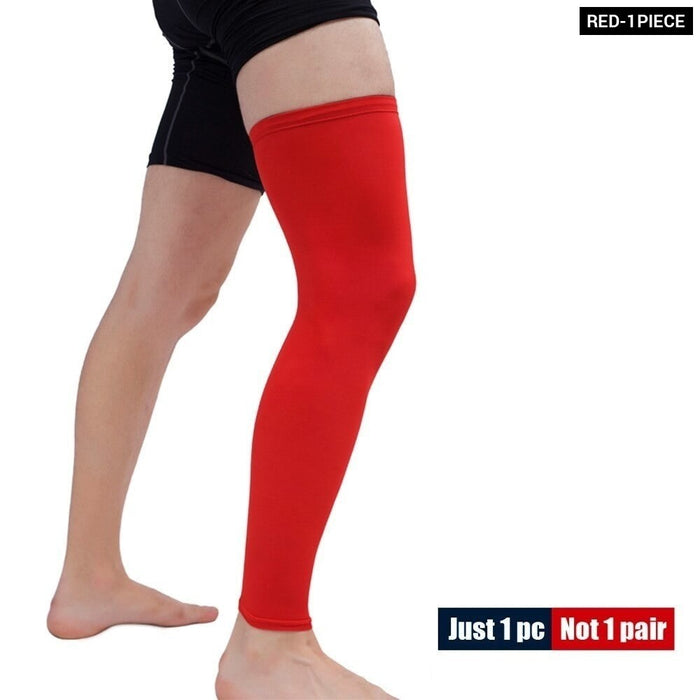 1Piece Anti-UV Anti-slip Breathable Leg Compression Sleeve For Cycling Running Basketball