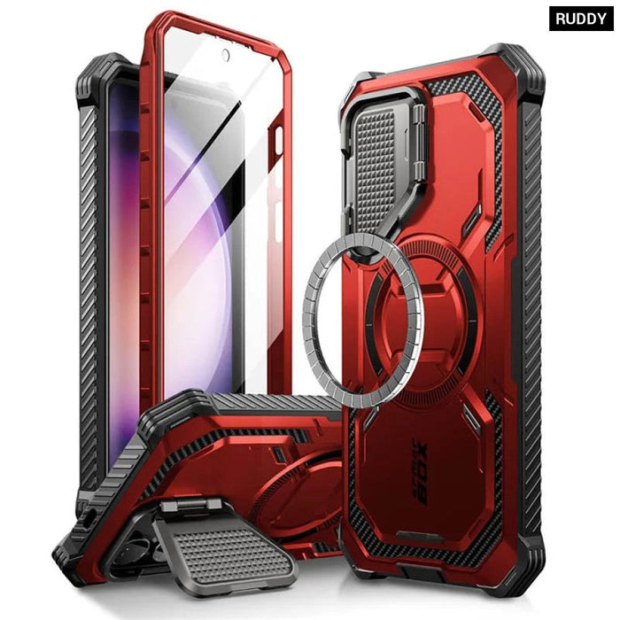 For Samsung Galaxy S24 6.2 Inch Armorbox Full-Body Rugged Case With Built-In Screen Protector