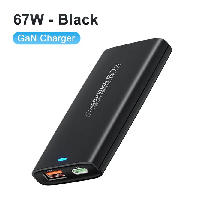 67w Ultra Thin Gan Charger For Macbook Iphone Ipad