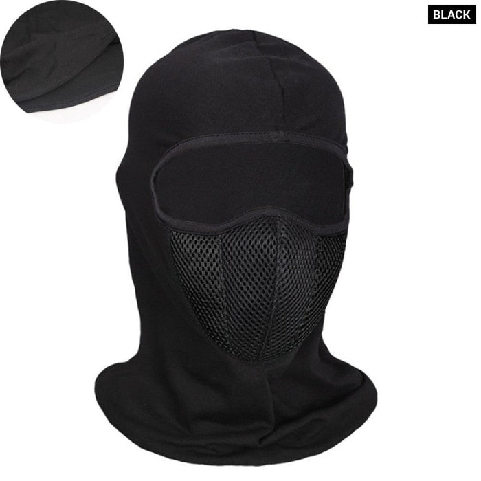 Breathable Balaclava Motorcycle Full Face Mask Motorbike Mask Motocross Helmet Hood Moto Riding Neck Face Hood Moto Accessories