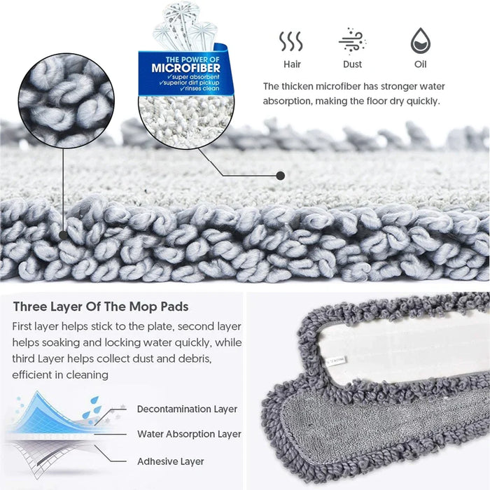 Microfiber Spray Mop Pads With Replacement Head