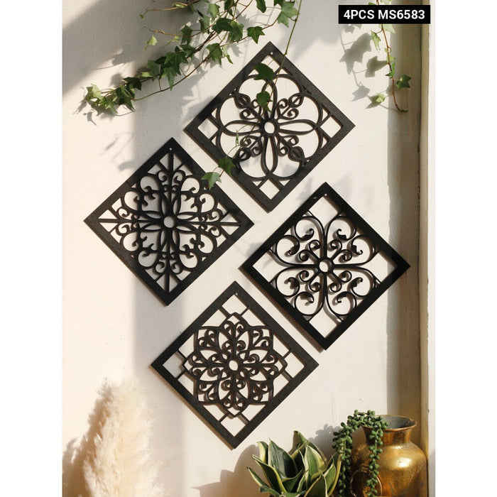 Boho Wooden Wall Decor Set