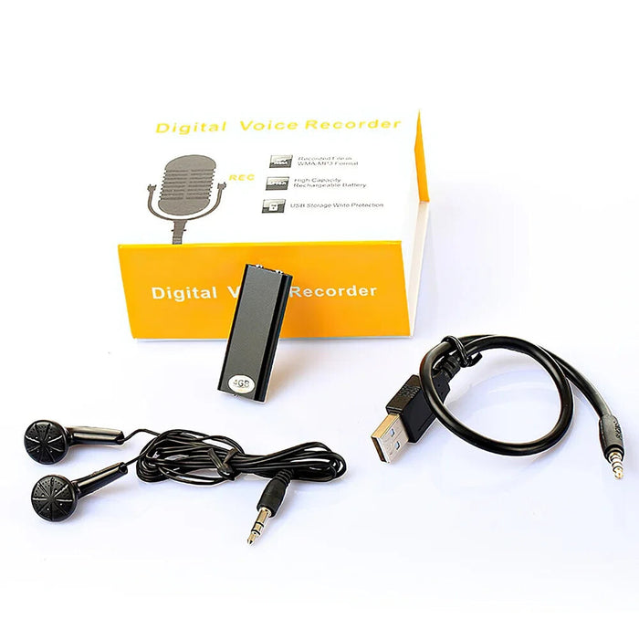 8gb Mini Voice Recorder With Mp3 Player And Usb Pen