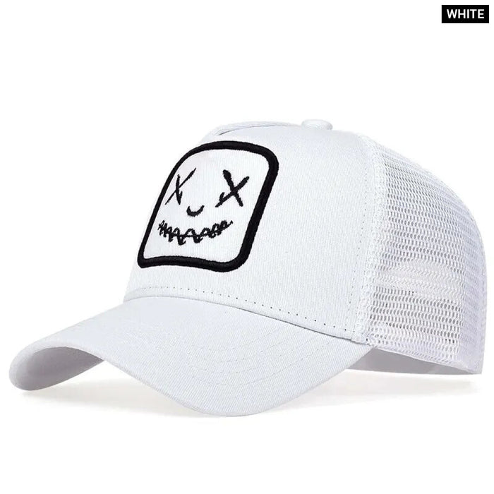 Adjustable Ghost Face Baseball Cap / Hat For Outdoor Sun Protection