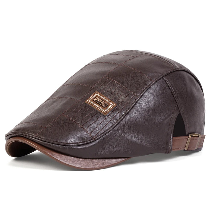 Retro Leather Sboy Cap / Hat For Men