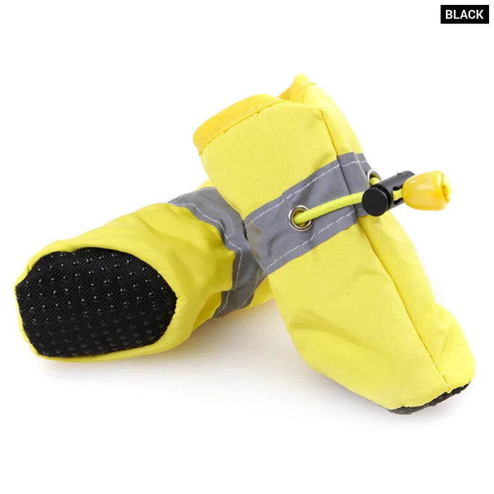 4pc Waterproof Dog Shoes For Autumn/ Winter