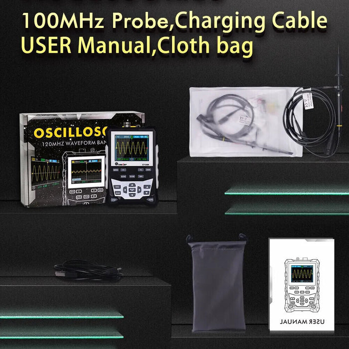 Tooltop Et120M 120Mhz Handheld Oscilloscope