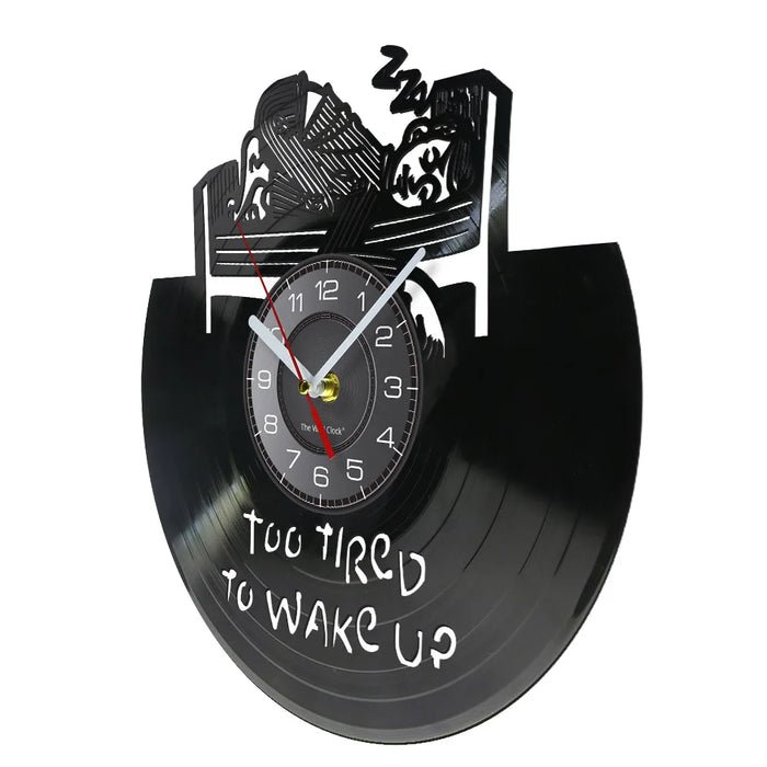 Motivational Vinyl Record Wall Clock