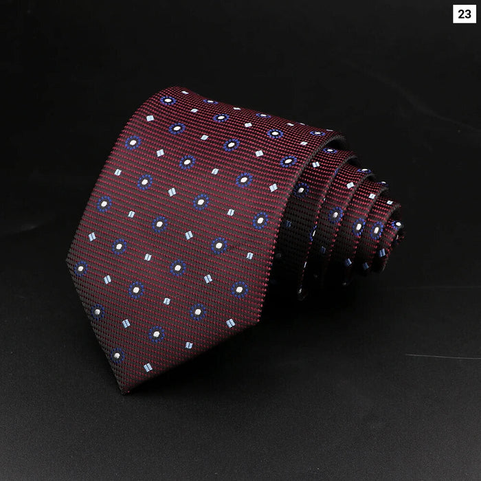 Polyester Necktie For Men For Business Meetings Formal Events And Daily Wear