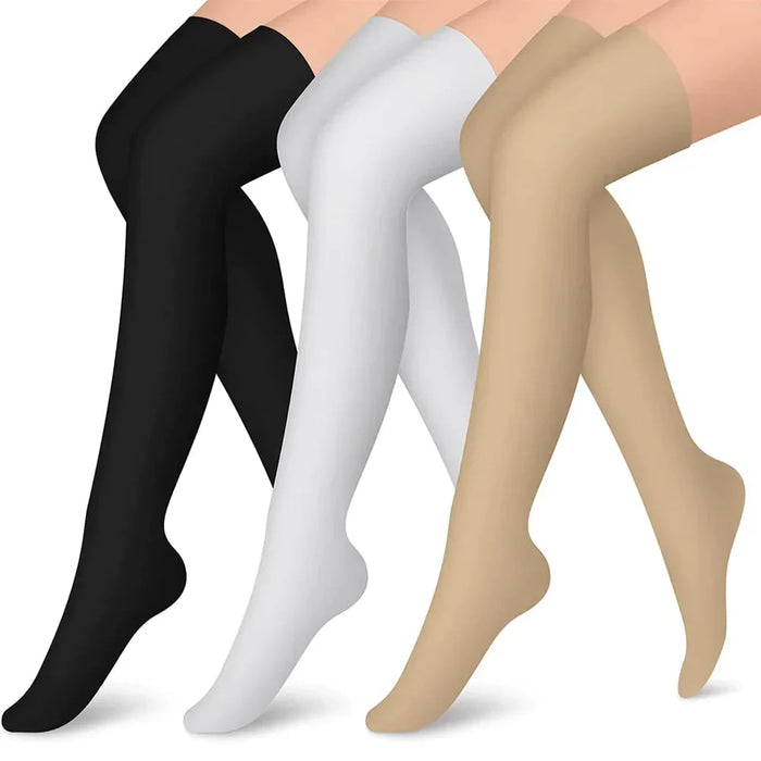 1 Pair Over Knee Compression High Stockings For Running Cycling Athletic