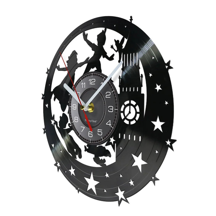 Neverland Vinyl Record Clock