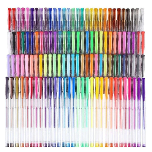 100 Gel Pens Colouring Set Glitter Neon Pastel Metallic