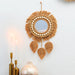 Handmade Macrame Round Wall Mirror For Home Decor