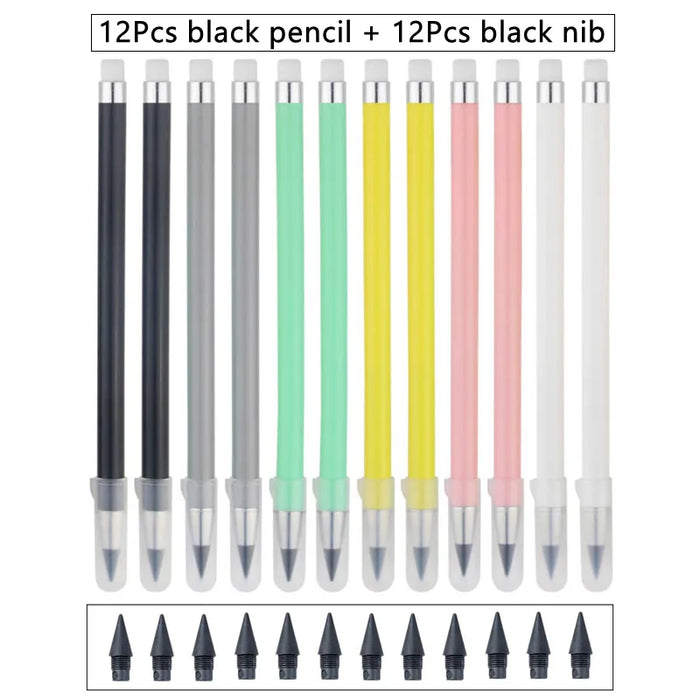 12 Colour Pencil Set Drawing Refills