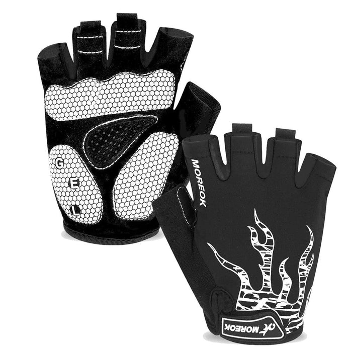 1 Pair Non-Slip Breathable Gel Pad Biking Gloves For Men Women