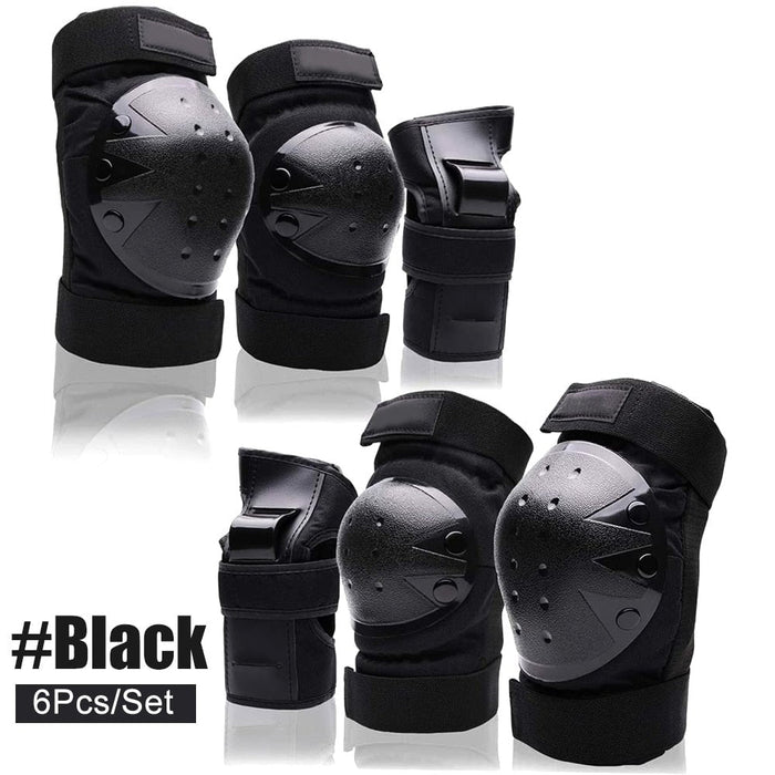 Protective Gear Knee Elbow Pads Wrist Guards for Skateboarding Roller Skating Cycling