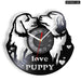 Dog Lovers Retro Vinyl Record Wall Clock