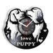 Dog Lovers Retro Vinyl Record Wall Clock