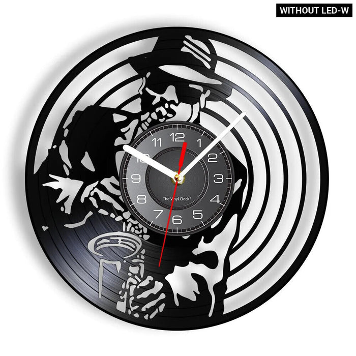 Jazz Band Vinyl Record Wall Clock