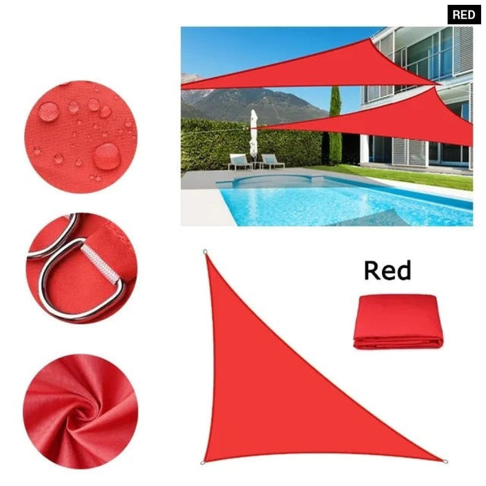 Waterproof Sun Shelter Triangle Sunshade Protection Outdoor Cover Garden Patio Pool Shade Sail Awning 420D