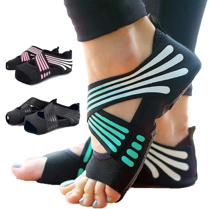 1 Pair Non Slip Pilates Yoga Socks For Women Ballet Pilates Barre Dance