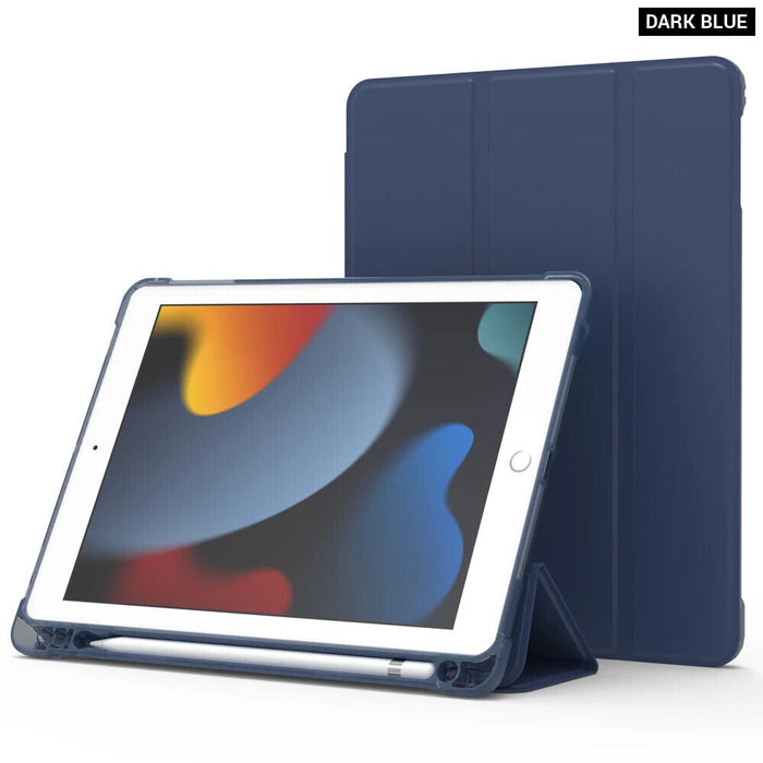 Ipad 10.2 Case Tpu Protective Shell With Pencil Holder For 9Th Gen Cover For Ipad 10.2