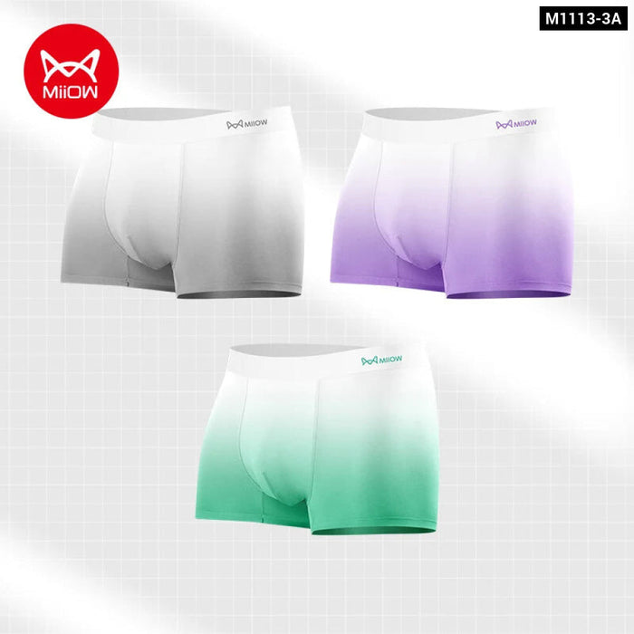 Pack Of 3 Ice Silk Mens Boxer Shorts