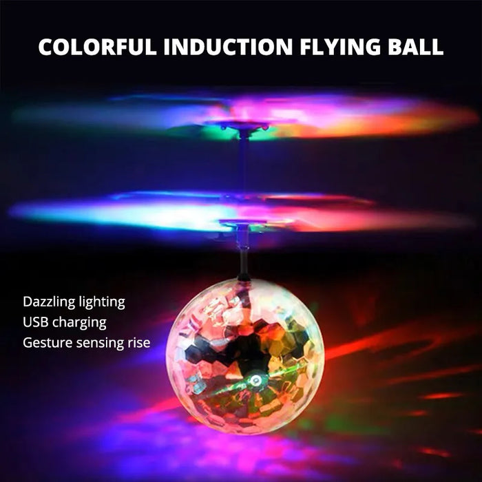 Rc Gesture Control Led Light Suspension Crystal Ball Colourful Glowing Toy For Kids