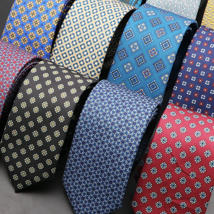 Super Soft Silk Ties For Men 6Cm Width Colourful Prints For Weddings And Business Meetings