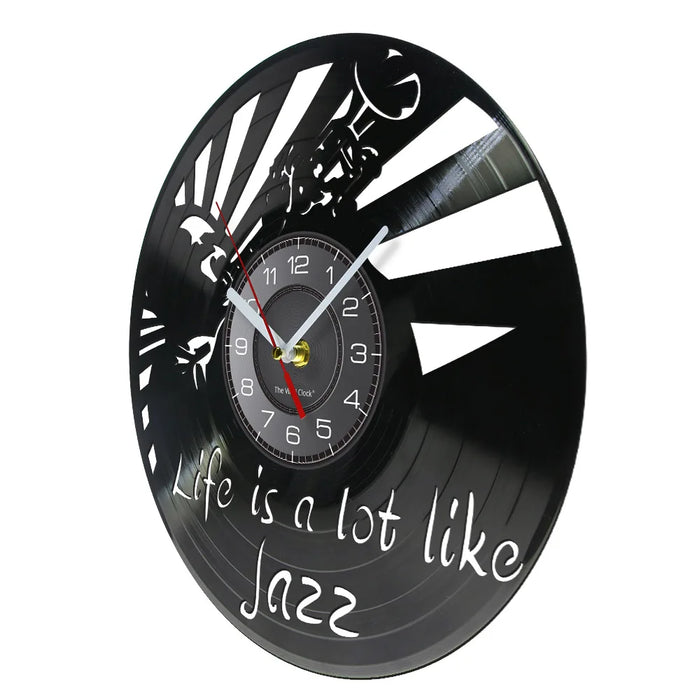 Jazz Life Vinyl Record Clock