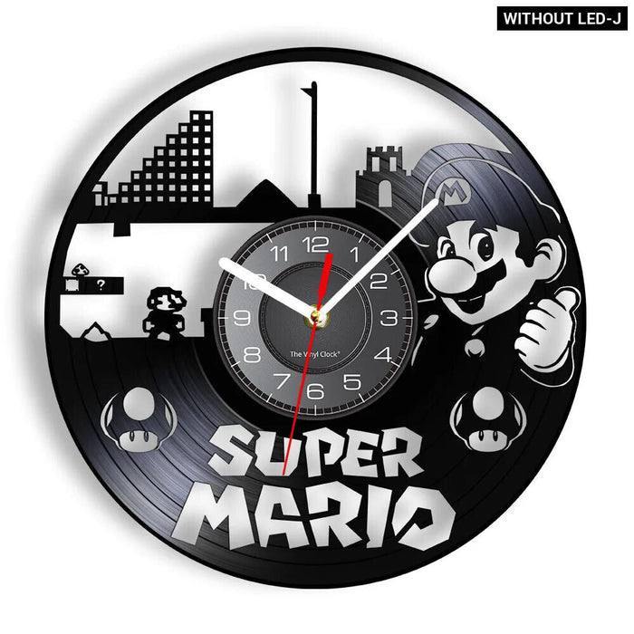 Retro Mushroom Game Wall Clock