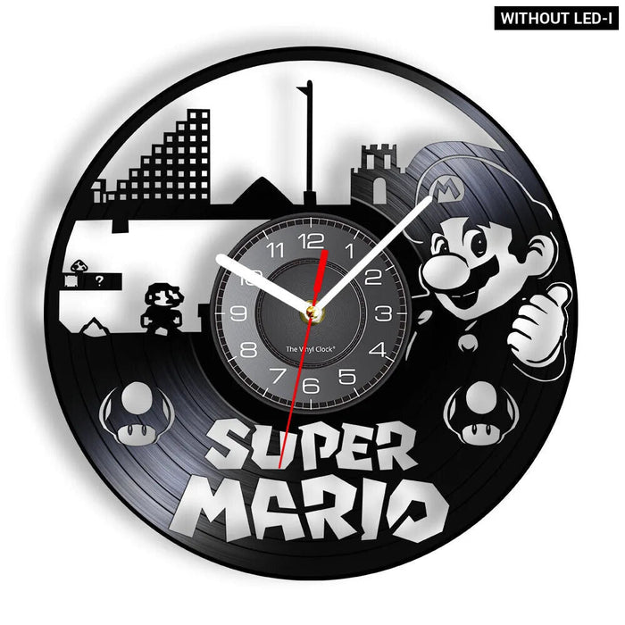 Retro Mushroom Game Wall Clock