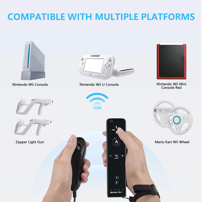 Wireless 2 In 1 Joystick For Nintendo Wii U