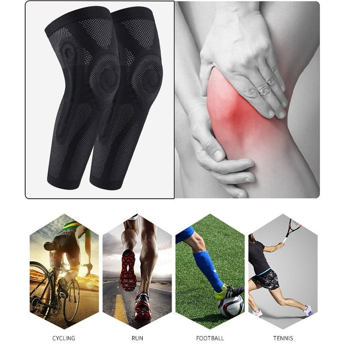 Lengthen Leg Compression Knee Brace Leg Protector Sleeve For Joint Pain Relief and Injury Recovery