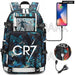 Unisex Cr7 Football Casual Daypack School Bag
