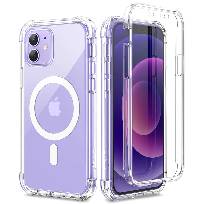 Iphone12 Pro 360 Full Body Clear Case With Built In Screen Protector