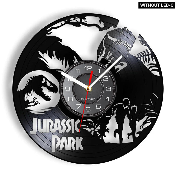 Jurassic T Rex Vinyl Record Wall Clock