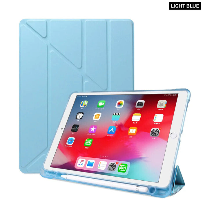 Smart Multi Fold Case For Ipad Air 5 4 With Pencil Holder 10.9 Inch A2316 A2588