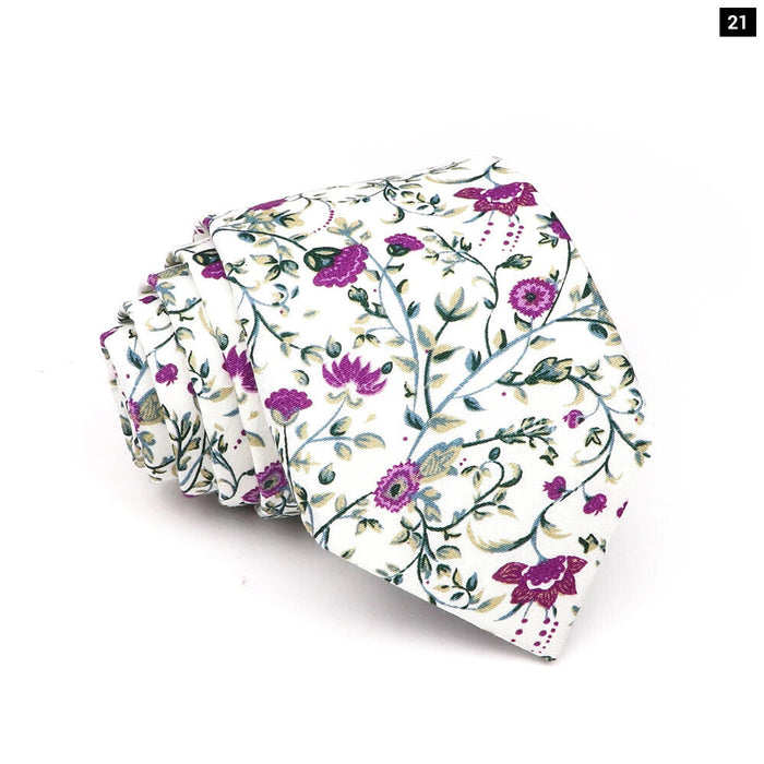 Stunning 42 Colour Floral Tie For Weddings Business And Daily Wear