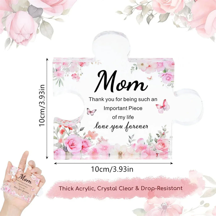 Mom Birthday Gifts Acrylic Block Puzzle For Daughter/Son